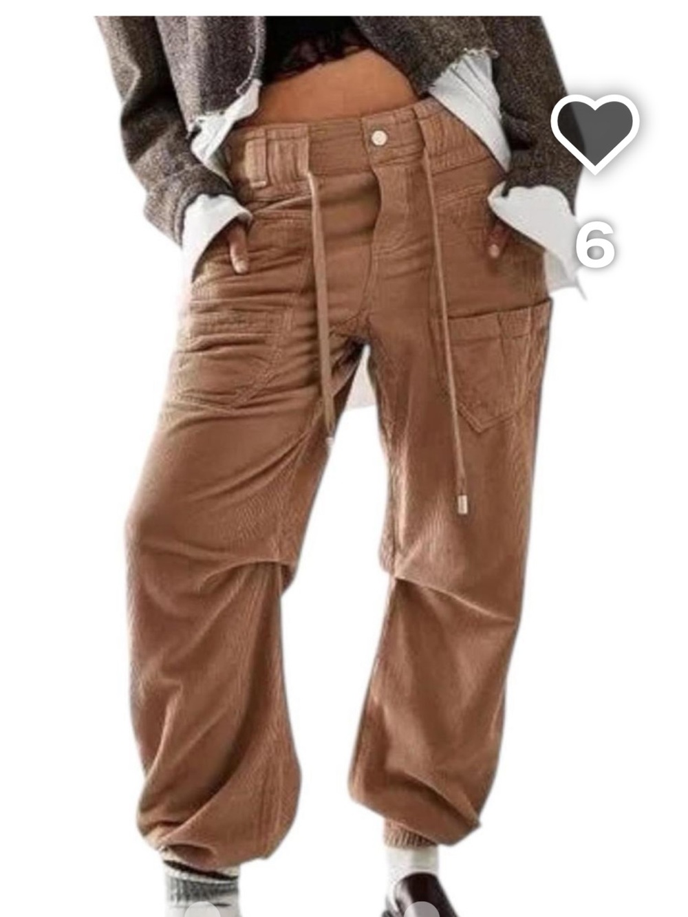 NWT Free People Cullen Low Slung Pull On Boyfriend Jeans Slouchy Pants Cord